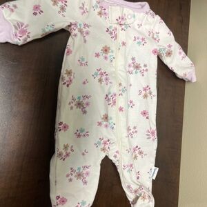 Floral Pink Baby One Piece